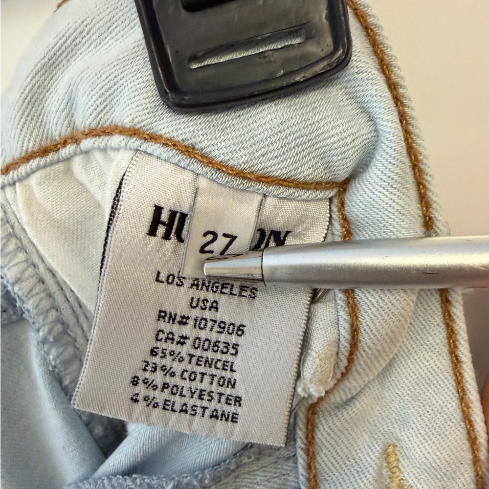 Hudson Jeans Women's Light Blue Denim Flare Jeans - Picture 4 of 7